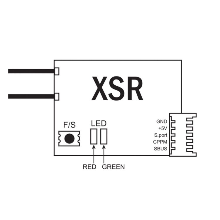 FrSky XSR 2.4GHz 16CH ACCST Receiver w/ S-Bus & CPPM - Image 2