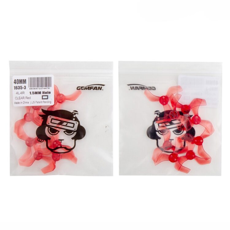 Gemfan 1635-3 40mm 3-Blade Whoop Propeller (1/1.5mm Shaft - Set of 8) - Image 9