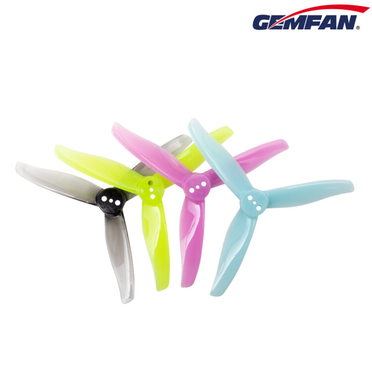Gemfan Hurricane 3016 Durable 3-Blade Propeller (1.5/2mm Shaft - Set of 4)