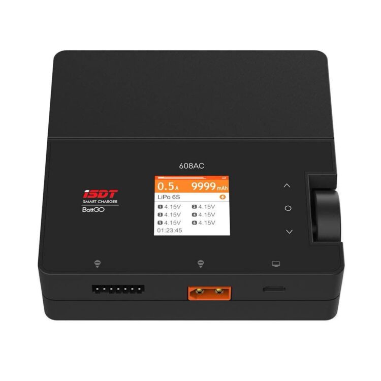 iSDT 608AC Smart Battery Charger AC 50W DC 200W 8A w/ Detachable Power Supply - Image 4