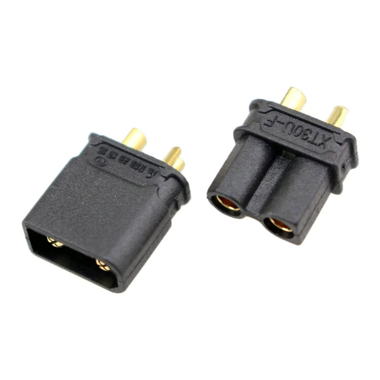 Amass XT30 Connector Black (1 Pair)
