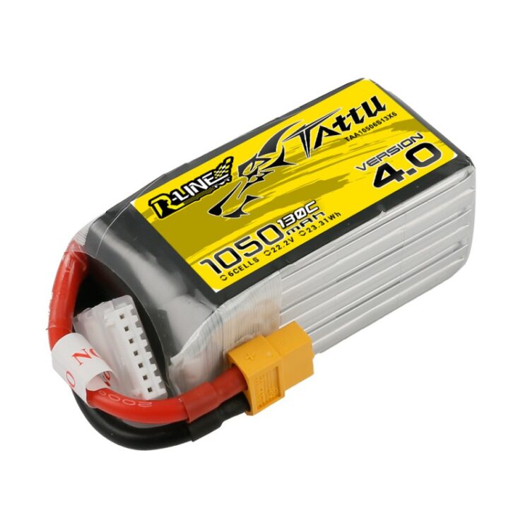 Tattu R-Line Version 4.0 1050mAh 6S1P 130C Lipo Battery - Image 2