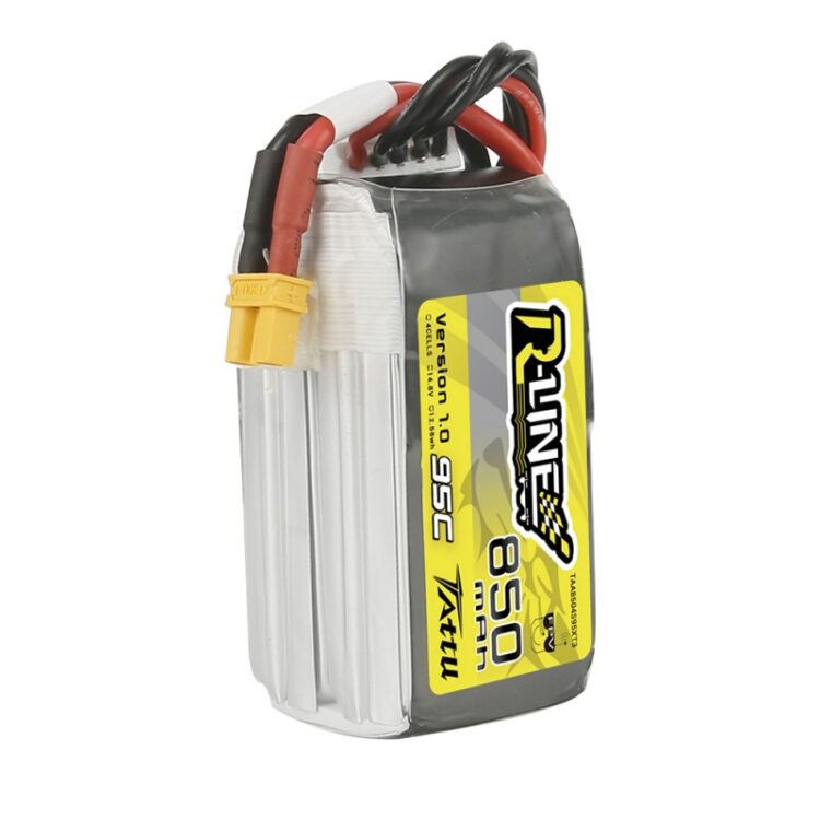 TATTU R-Line 850mAh 4s 95C Lipo Battery (XT-30) - Image 4