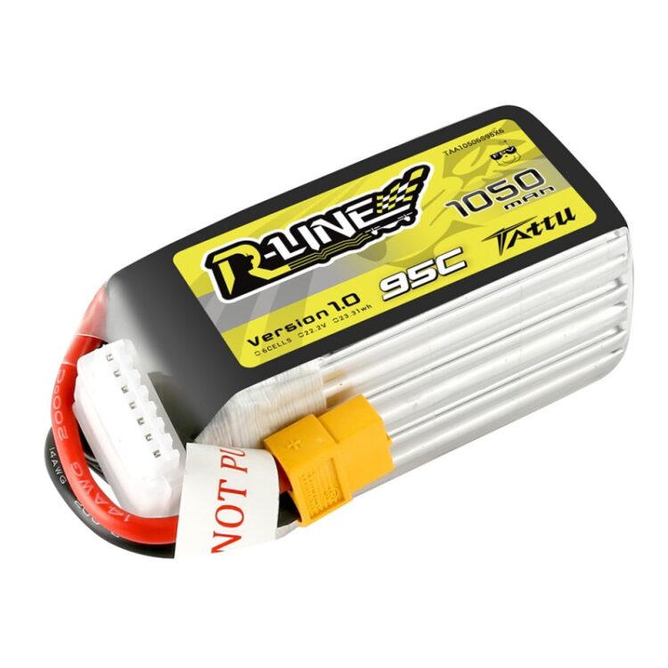 TATTU R-Line 1050mAh 6s 95C Lipo Battery - Image 3
