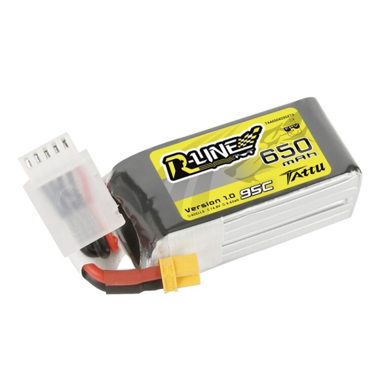 Tattu R-Line Version 1.0 650mAh 4S1P 95C Lipo Battery - Image 2