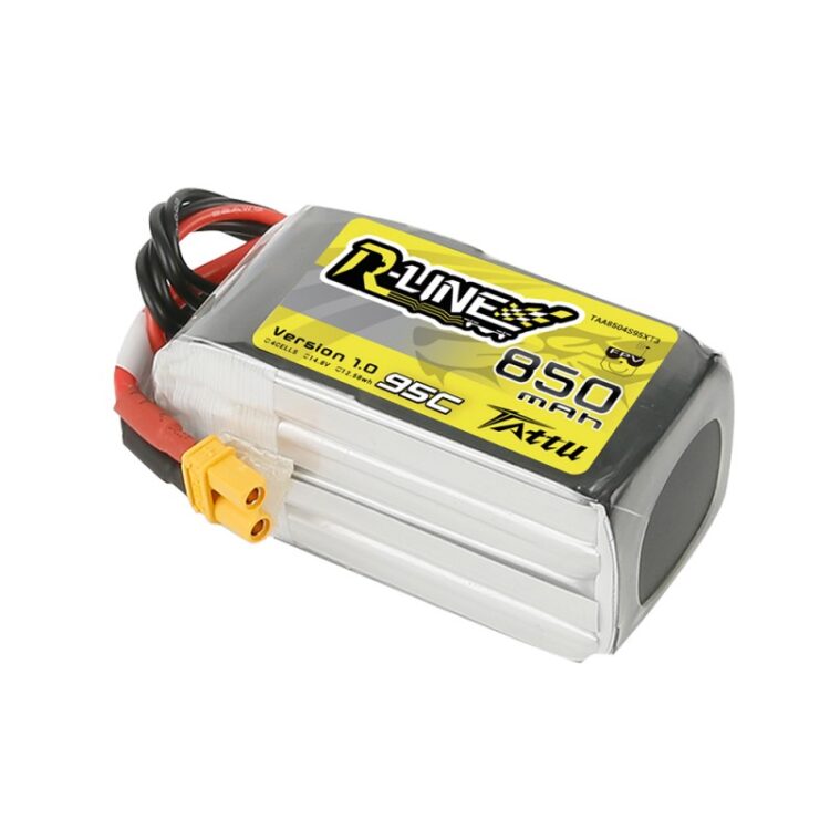 TATTU R-Line 850mAh 4s 95C Lipo Battery (XT-30) - Image 3