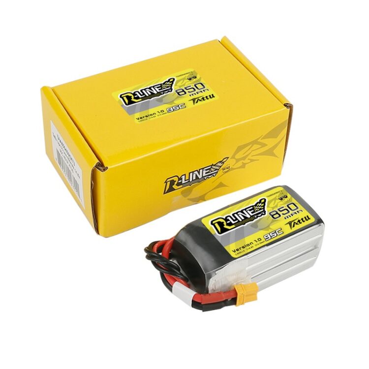 TATTU R-Line 850mAh 4s 95C Lipo Battery (XT-30) - Image 5