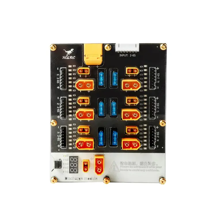HGLRC Thor Pro Balance Charging Board XT30/XT60 w/ Integrated Discharger - 6 Ports - Image 2