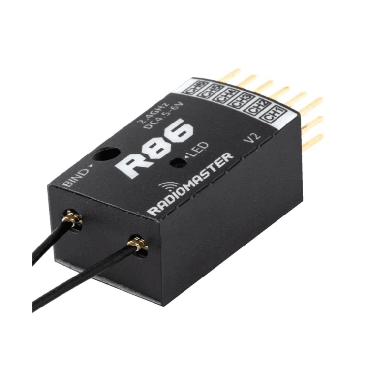 RadioMaster R86 V2 6CH PWM Receiver - D8/D16/SFHSS - Image 2
