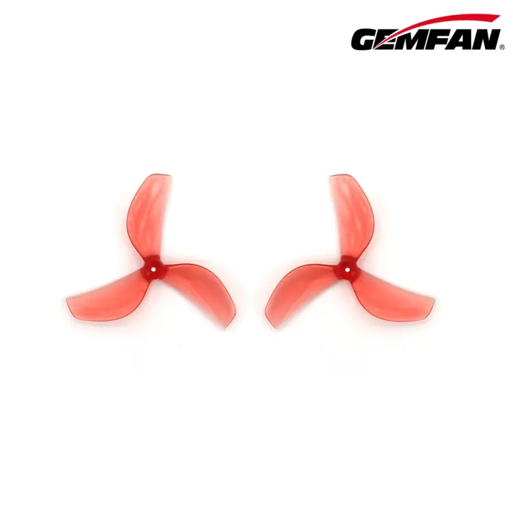 Gemfan 45mm 3-Blade Polycarbonate Propeller (Set of 8) - 1mm/1.5mm