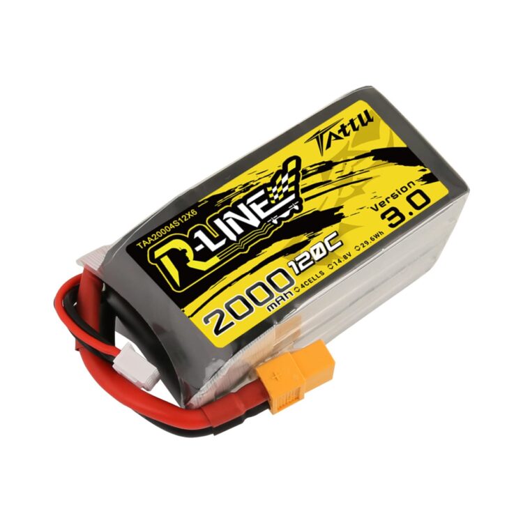 Tattu R-Line Version 3.0 2000mAh 4s 120C Lipo Battery - Image 2