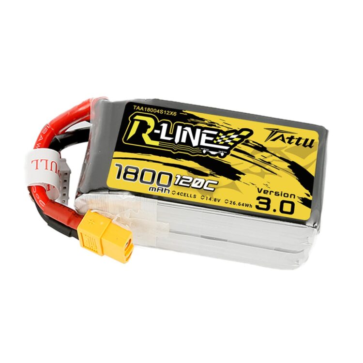 Tattu R-Line Version 3.0 1800mAh 4s 120C Lipo Battery - Image 2