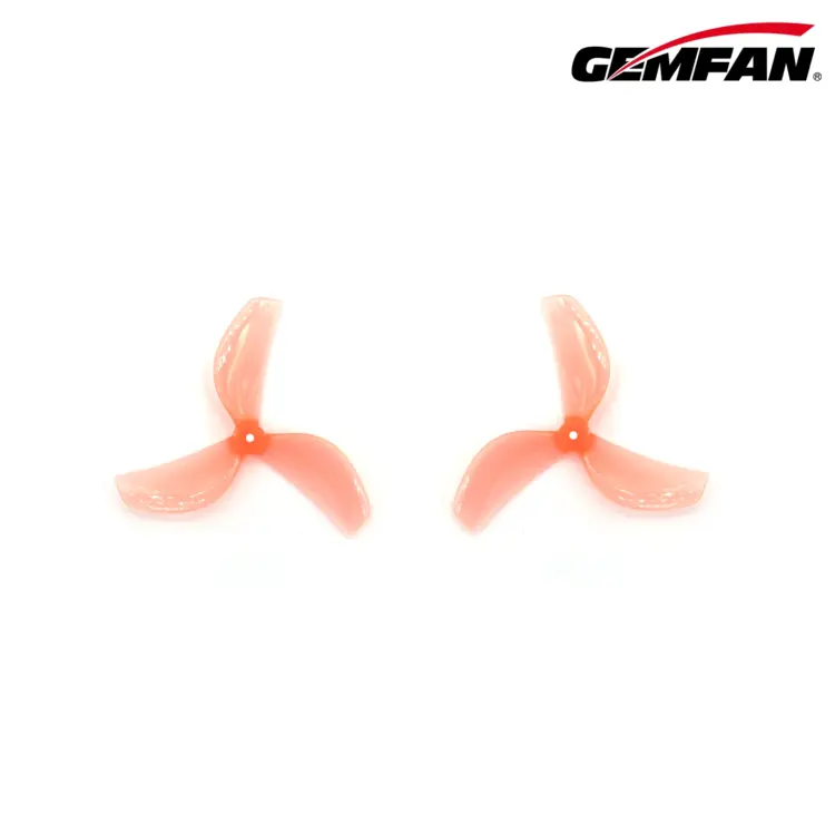 Gemfan 45mm 3-Blade Polycarbonate Propeller (Set of 8) - 1mm/1.5mm