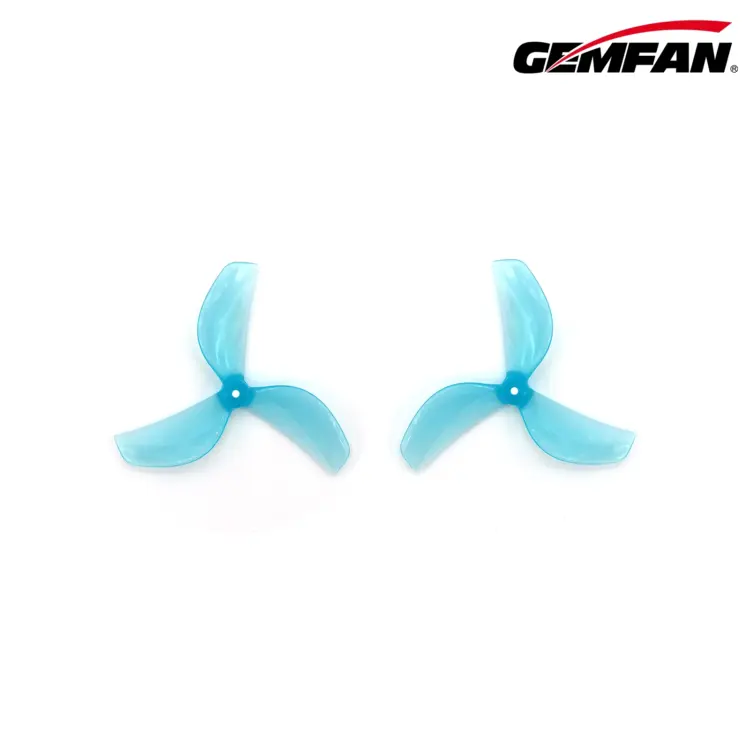 Gemfan 45mm 3-Blade Polycarbonate Propeller (Set of 8) - 1mm/1.5mm