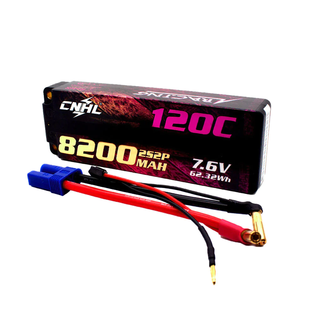 CNHL LiHV 8200mAh 7.6V 2S 120C HV Hard Case Lipo Battery - Image 4