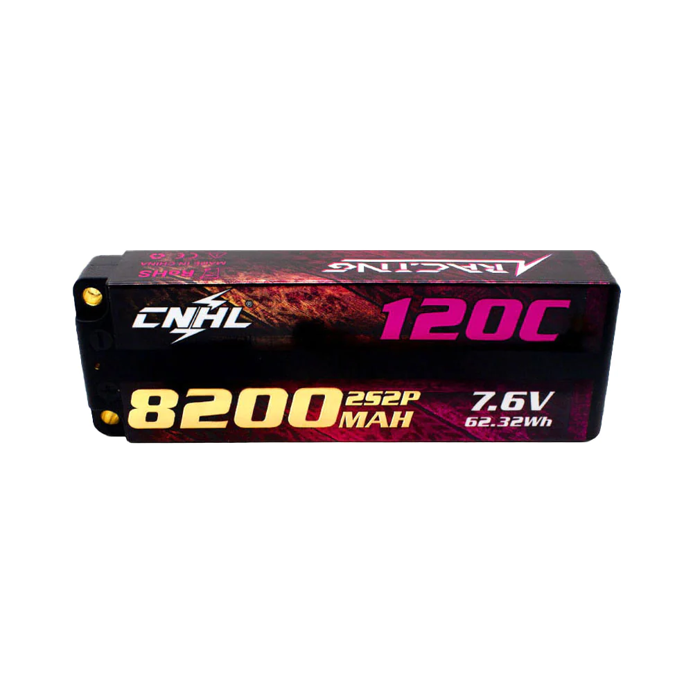 CNHL LiHV 8200mAh 7.6V 2S 120C HV Hard Case Lipo Battery - Image 2