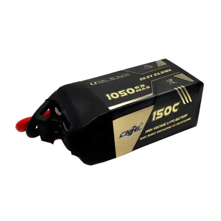 CNHL Ultra Black Series 1050mAh 150C 6S LiPo Battery - XT60 - Image 2