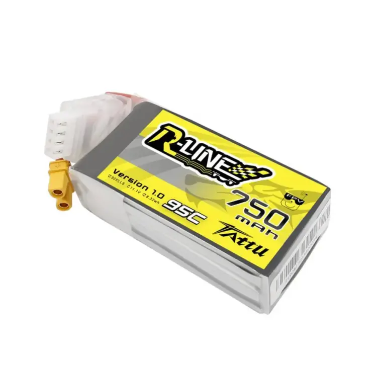 Tattu R-Line Version 1.0 750mAh 3S 1P 95C Lipo Battery - Image 2