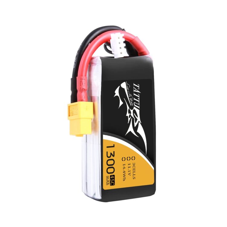 TATTU 1300mAh 3s 45c Lipo Battery - Image 2