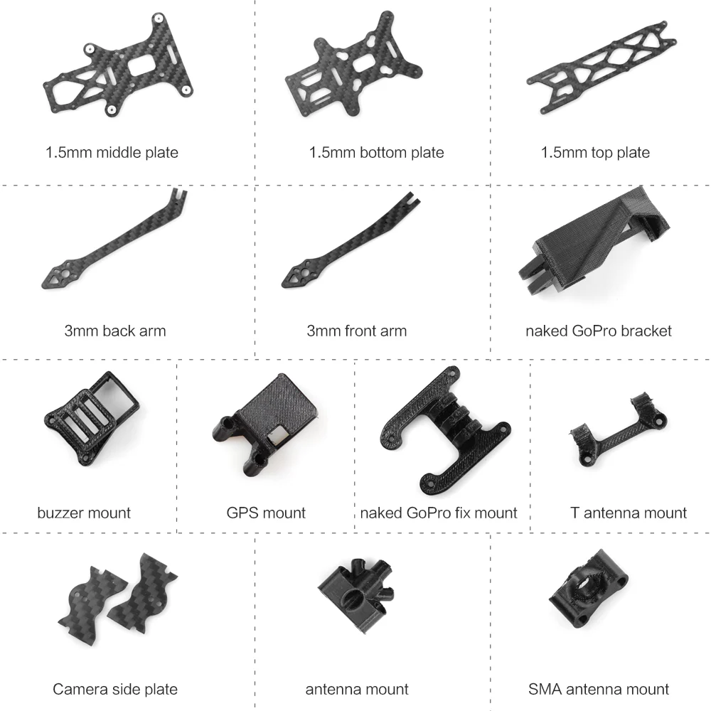 HGLRC Rekon 4 LR Long Range Frame - Image 7