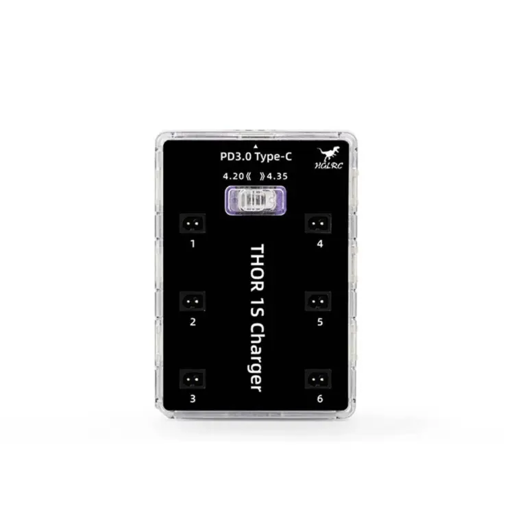 HGLRC Thor 6-port 1S Battery Charger V2 - Image 3