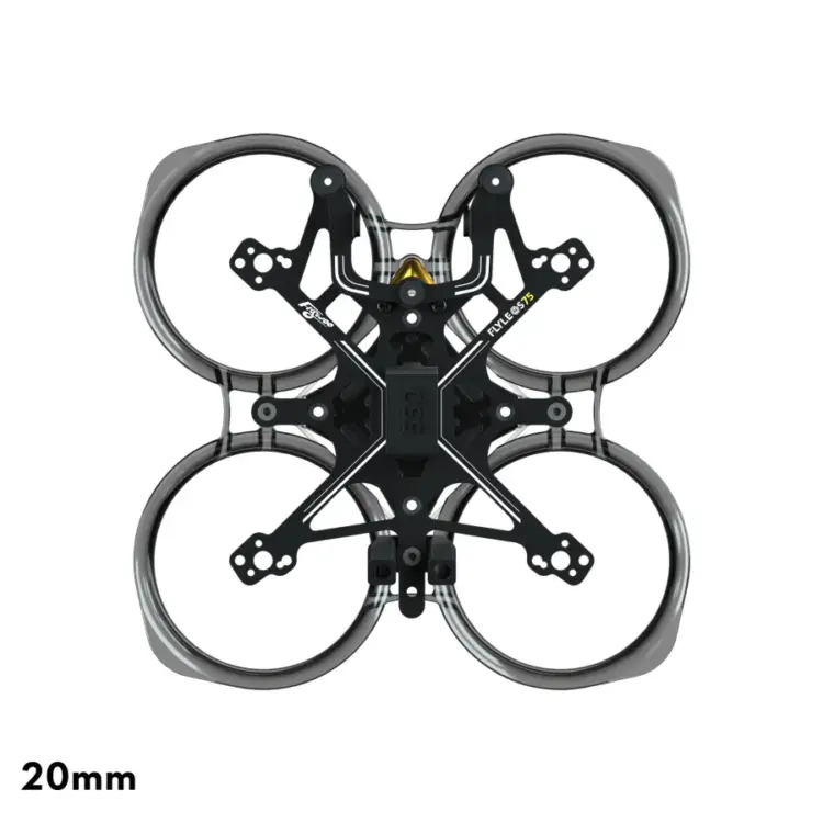 FlyLens 75 O3 Frame kit - Clear Black