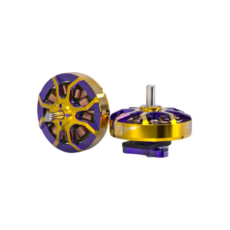 Flywoo ROBO 1002 23500KV Fpv Motor Gold/Purple (New Version) - Image 4