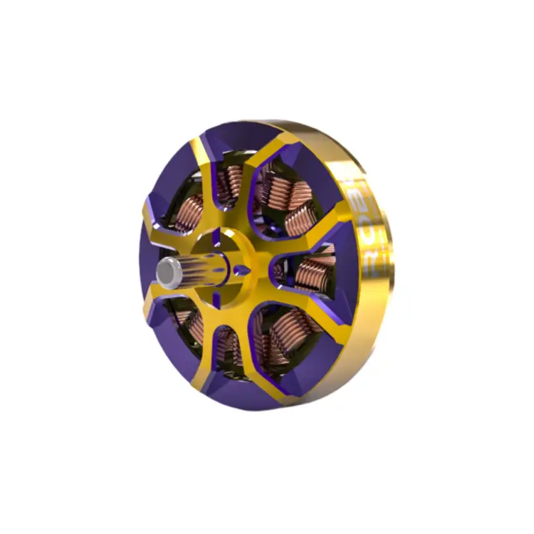 Flywoo ROBO 1002 23500KV Fpv Motor Gold/Purple (New Version) - Image 3