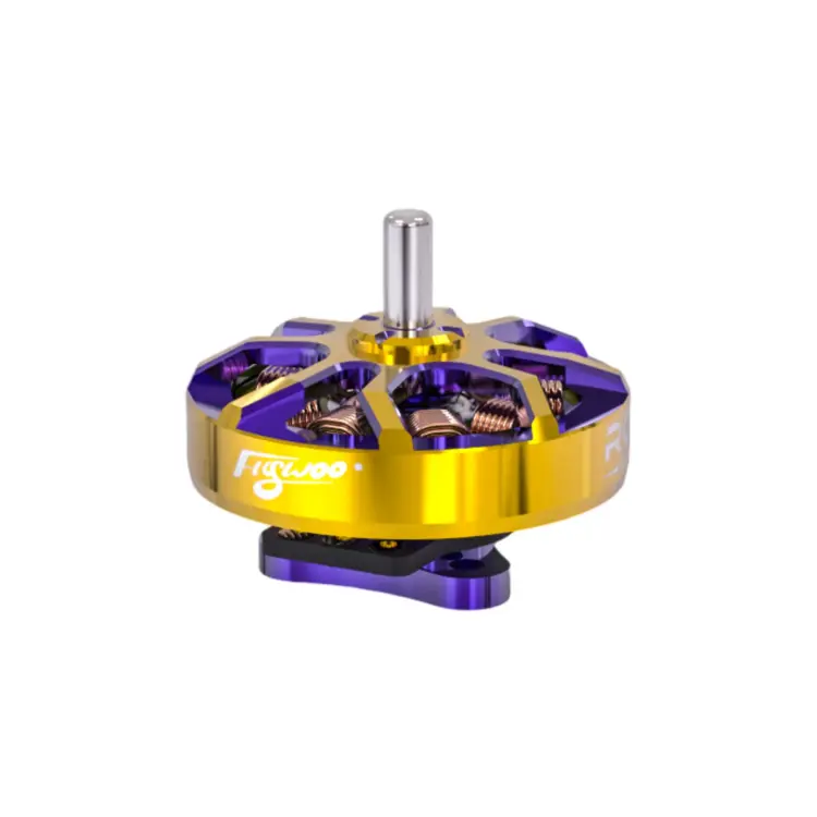 Flywoo ROBO 1002 23500KV Fpv Motor Gold/Purple (New Version) - Image 2