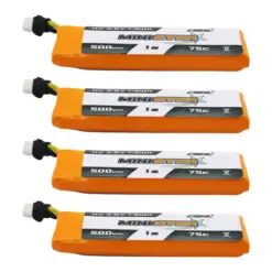 CNHL MiniStar HV 500mAh 3.8V 1S 75C BT2.0 Lipo Battery (4Pcs)