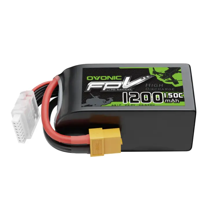 Ovonic 1200mAh 6S 22.2V 150C Lipo Battery with XT60 Plug
