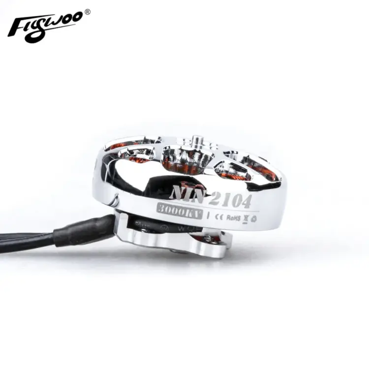 Flywoo NIN 2104 Ultralight Fpv Motor 1800kv / 3000kv ( Silver )