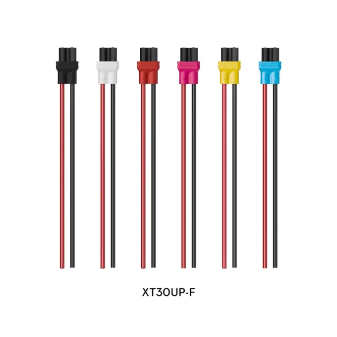 Flywoo XT30UP-Female Black Pigtail 18awg (2pcs)