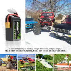 Ovonic 1200mAh 6S 22.2V 150C Lipo Battery with XT60 Plug