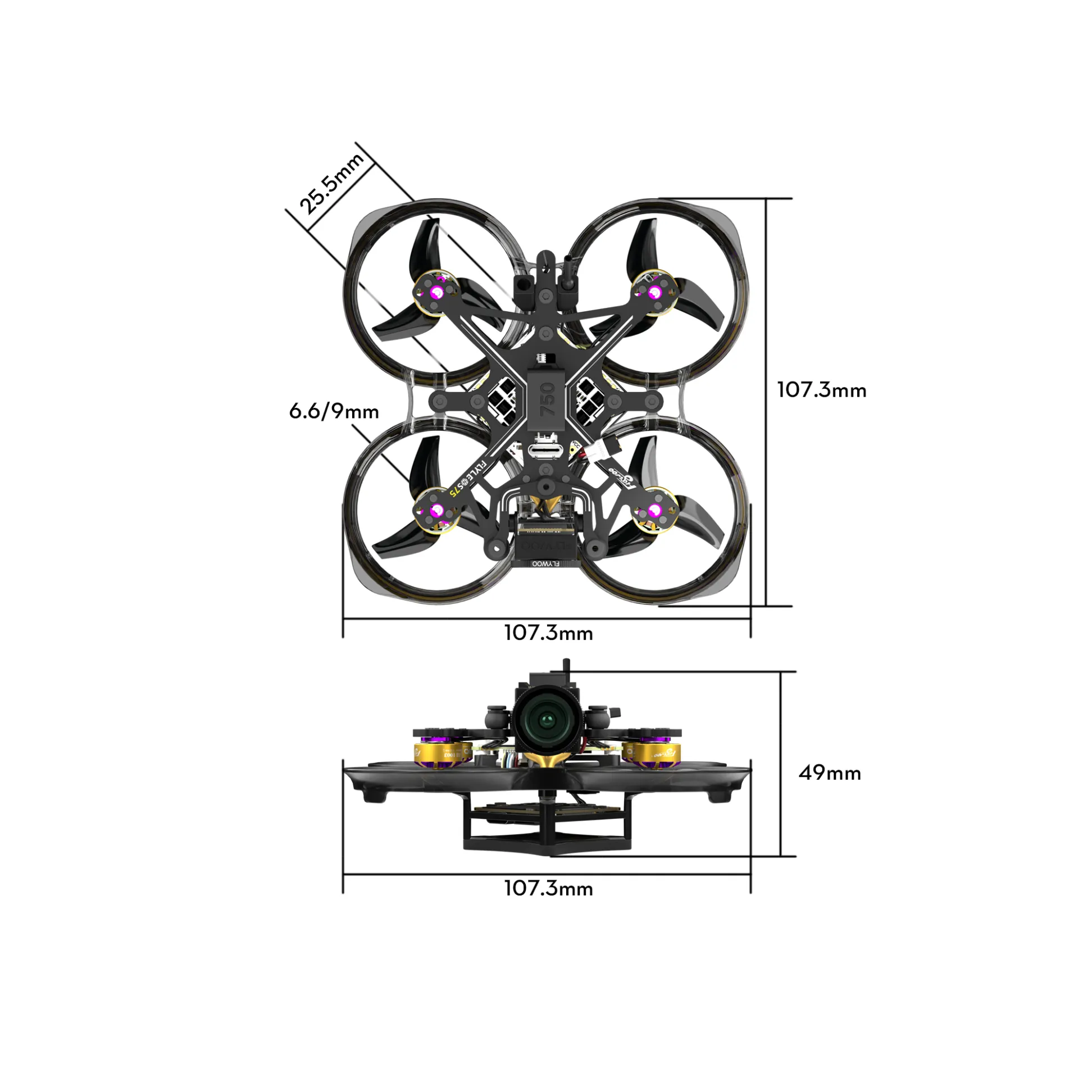 Flylens 75 HD O4 2S Whoop FPV Drone ELRS V1.3
