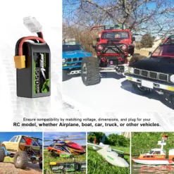 OVONIC 1550mAh 4S 120C 14.8V R-Line Version 3.0 LiPo Battery with XT60 Plug