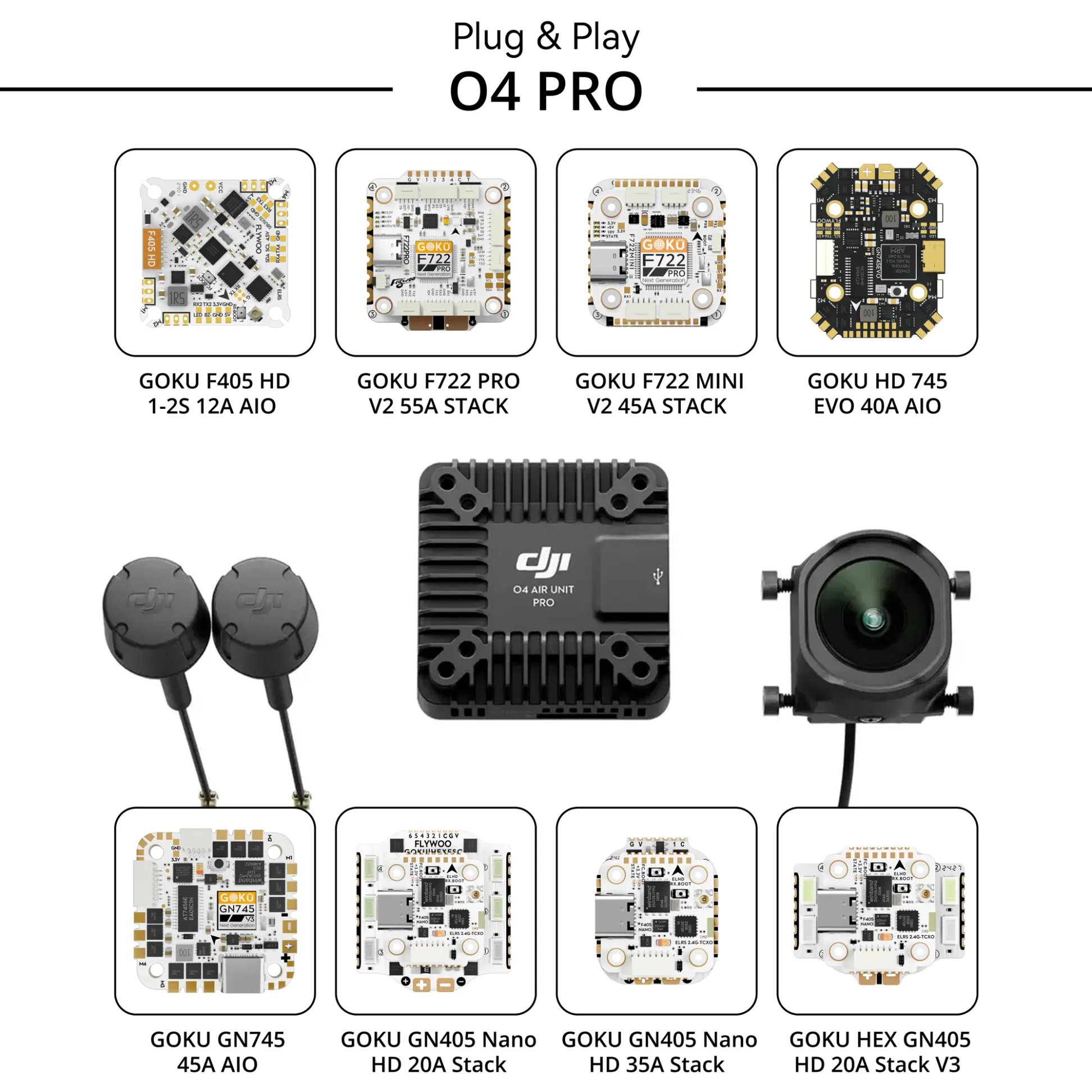GOKU GN405 Nano HD 35A Stack V3 w/ ELRS