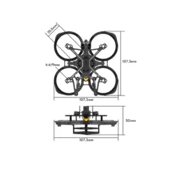 FlyLens 75 Frame kit v1.3 (Analog\ Wasp\ Walksnail \ HDZero)