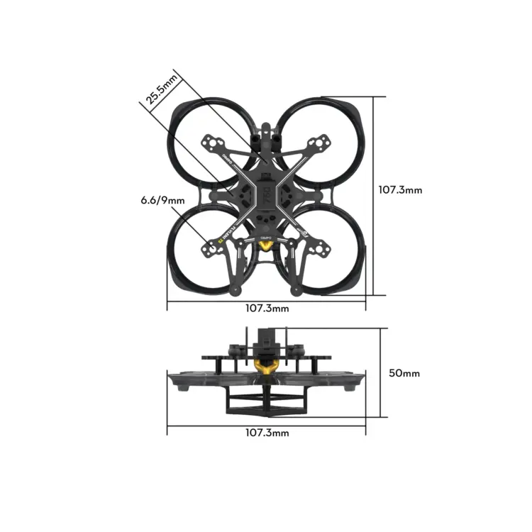 FlyLens 75 Frame kit v1.3 (Analog\ Wasp\ Walksnail \ HDZero)