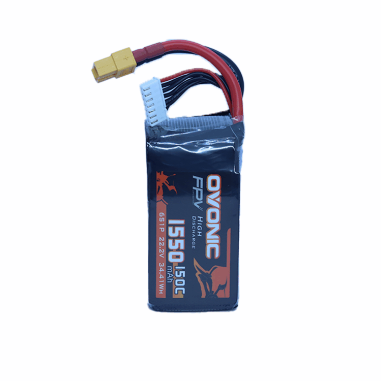 Ovonic 6S 1550mAh 150C 22.2V LiPo Battery with XT60 Plug