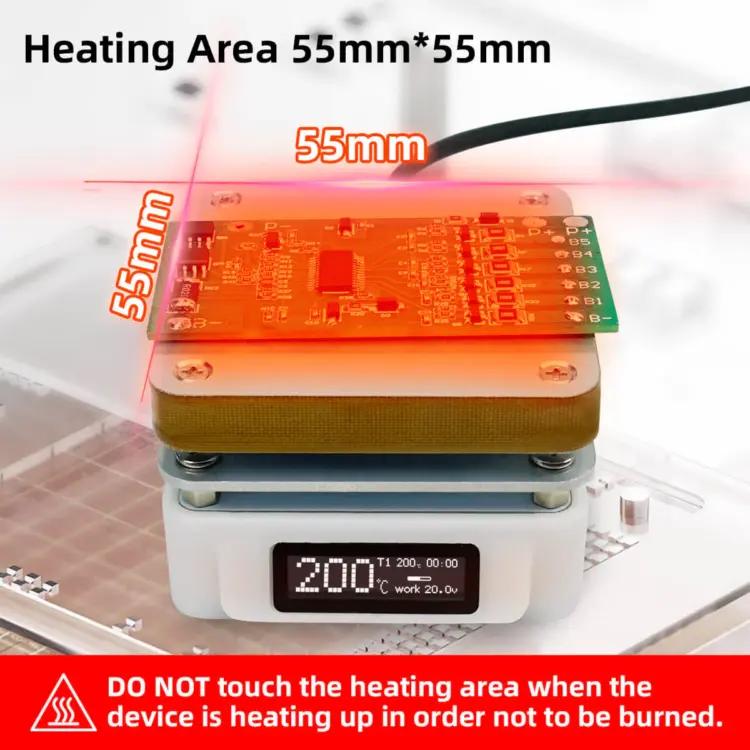 SEQURE T55 Smart Mini Temperature Adjustable Soldering Hot vPlate