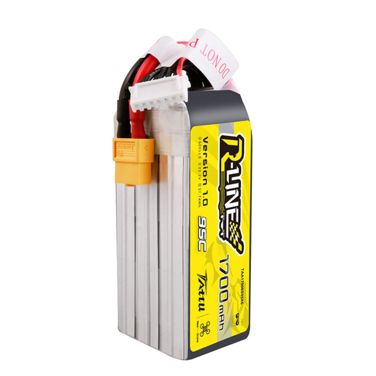 Tattu R-line 1700mah 22.2V 6S1P 95C Lipo Battery - XT60 - Image 3