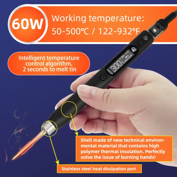 SEQURE S60P Soldering Iron with IS tip