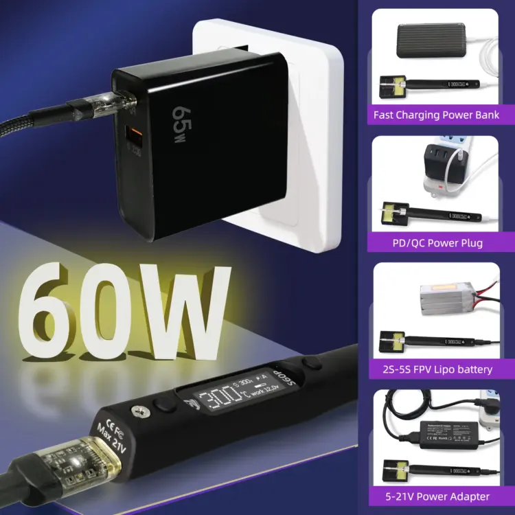SEQURE S60P Soldering Iron with IS tip