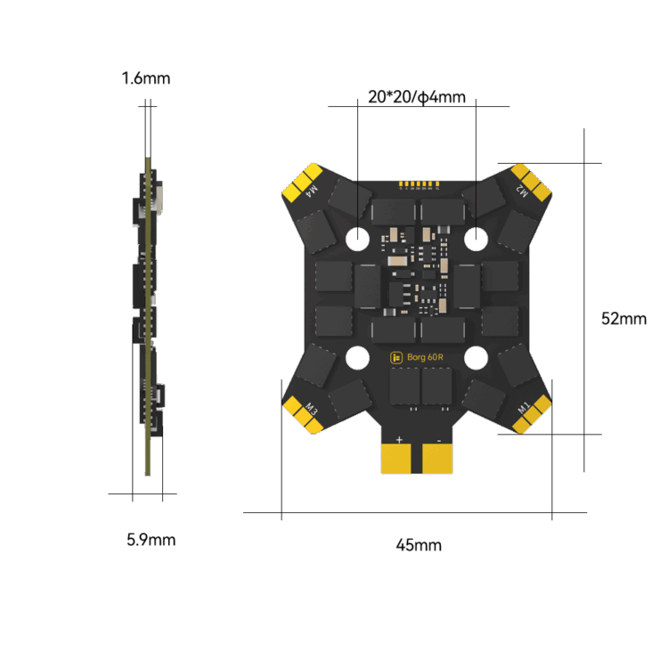 iFlight Borg 5S RX Stack（Borg 60R ESC） - Image 6