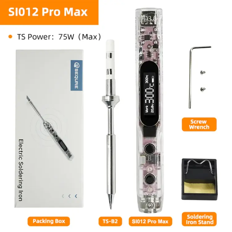 SEQURE SI012 Pro Max Portable OLED Soldering Iron (SI-BC2)