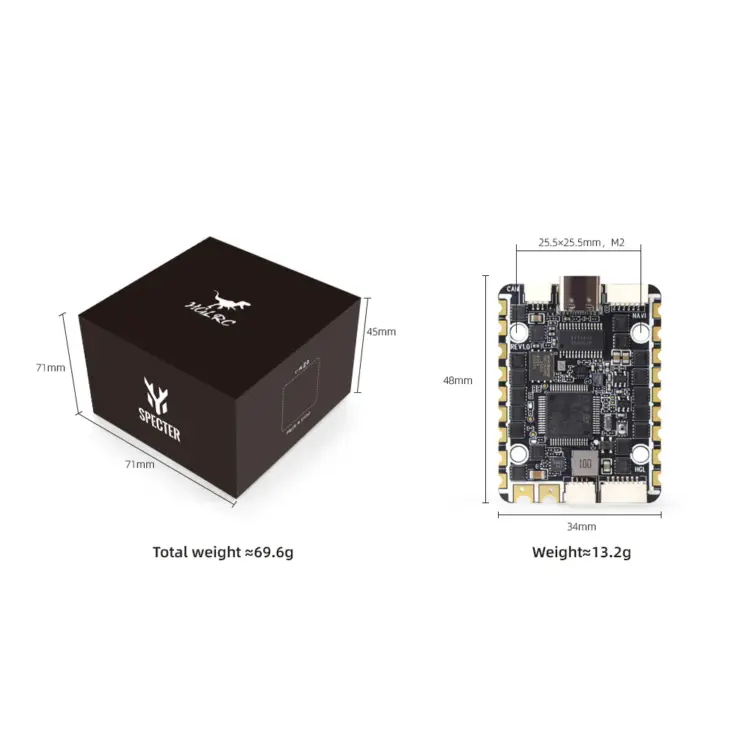 HGLRC SPECTER F722 40A 6 in 1 High-performance AIO