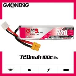 GNB LiHV 720mAh 2S 7.6V 100C XT30 LiPo Battery