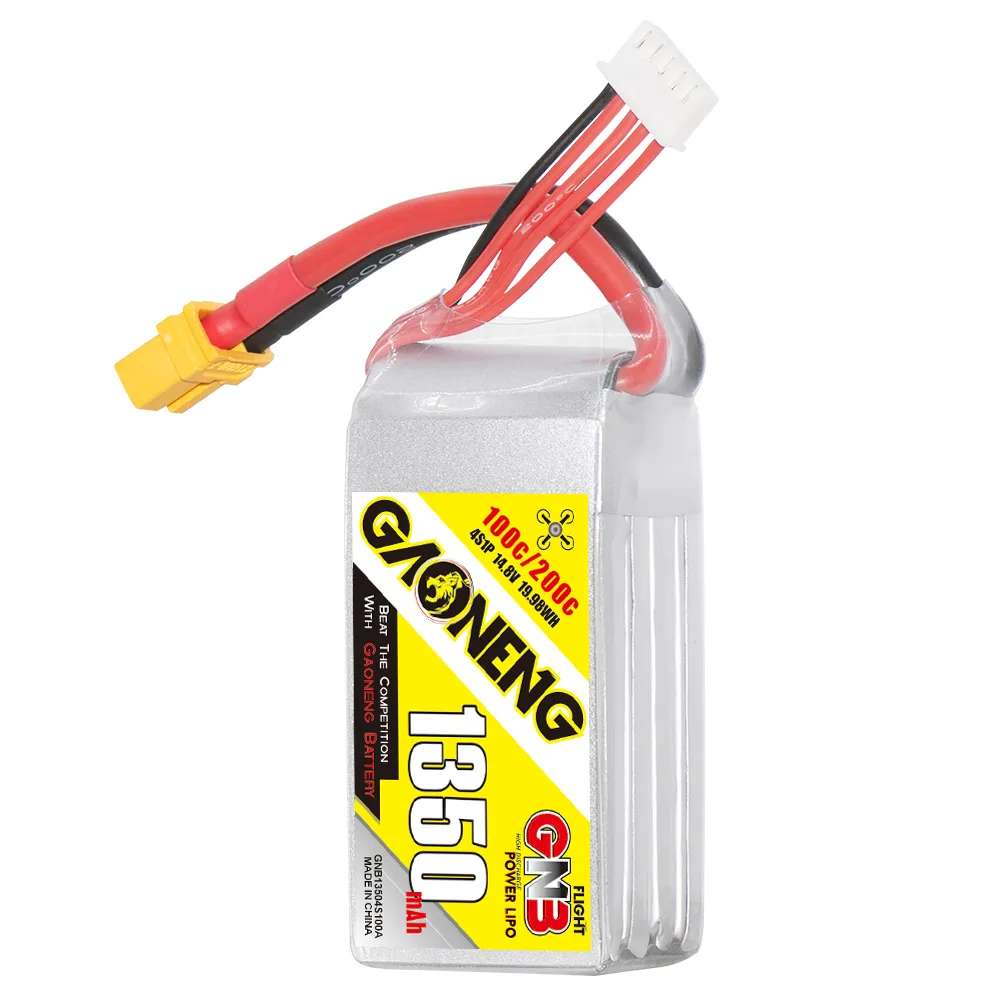 GAONENG GNB 1350mAh 4S 14.8V 100C XT60 LiPo Battery - Image 5