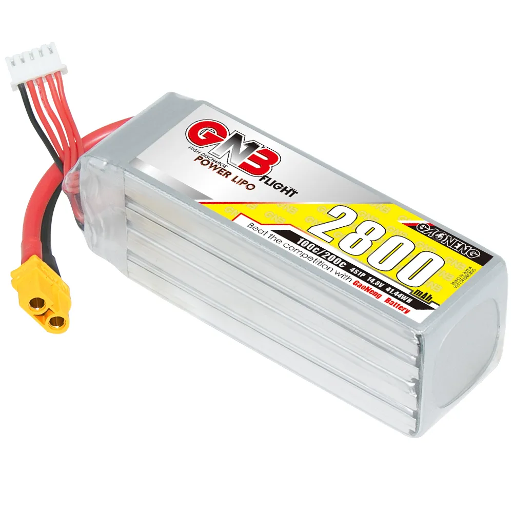 GAONENG GNB 2800mAh 4S 14.8V 100C XT60 LiPo Battery - Image 3
